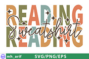 Retro Reading Sweatshirt SVG PNG, a Graphic by mh_arif (Thumbnail 3 of 4)