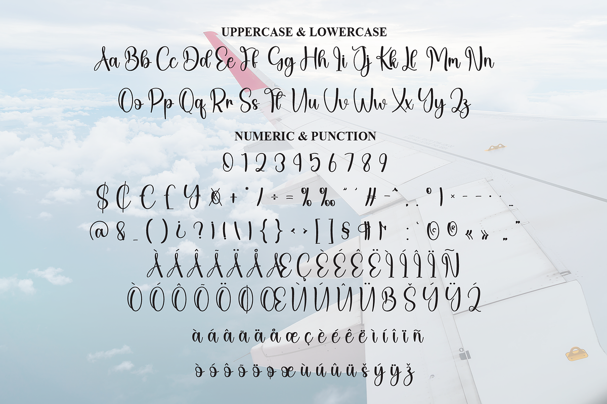 Airplane | Script Font, a Handwritten Font by Scratchones (Photo 7 of 8)