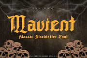 Mavient - Classic Blackletter Font, a Blackletter Font by Dhabee (Thumbnail 1 of 16)