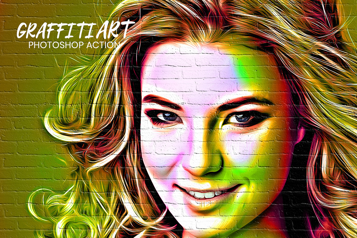 Graffiti Art Photoshop Action, an Action Add-On by MRI STUDIO (Photo 1 of 12)