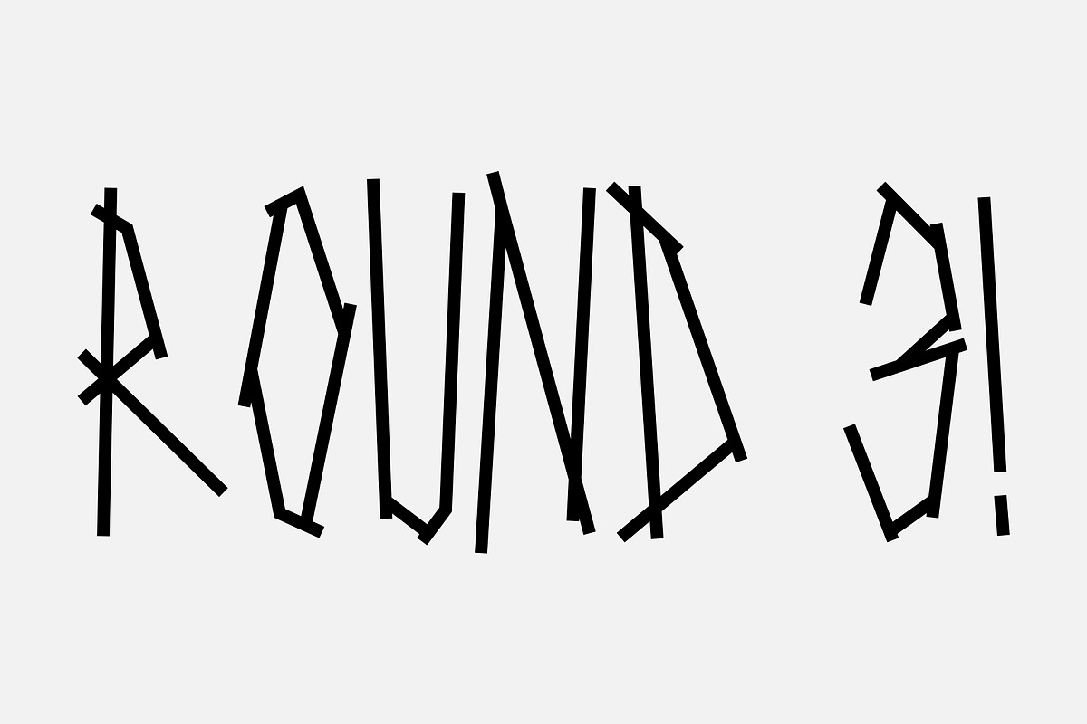 Srg®-Fighter's tape font preview 7