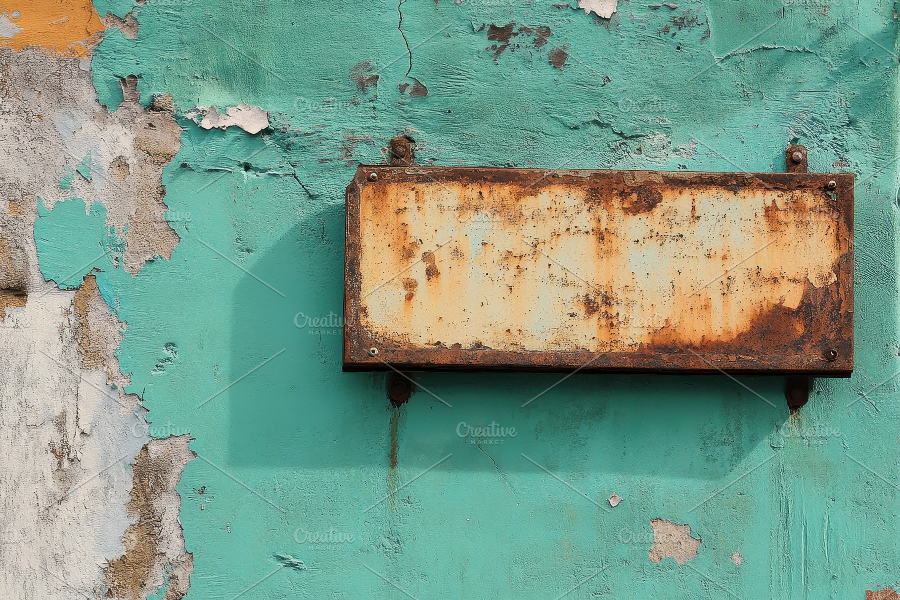 Weathered rusty sign board on a chip, a Photo by Iftikhar Alam