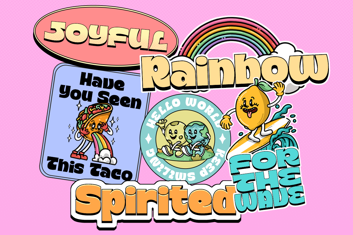 Typologic - Cartoon Family + Assets, a Sans Serif Font by Dharmas Foundry (Photo 2 of 16)