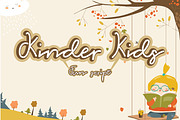 Kinder Kids - Fun Script Font, a Script Font by Saxofont (Thumbnail 1 of 10)