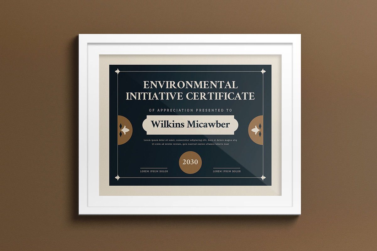 Green Vintage Design Certificate, a Print Template by graphicook (Photo 1 of 3)