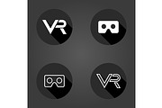 Black and white Flat Icons With VR, an Icon by FineArtStudio (Thumbnail 1 of 3)