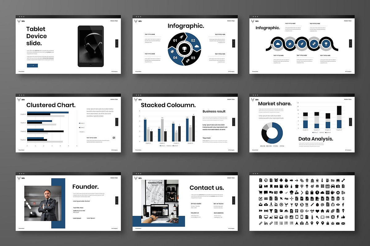 Maine - Business Google Slide Templa, a Presentation Template by Dens Creative Studio (Photo 10 of 12)