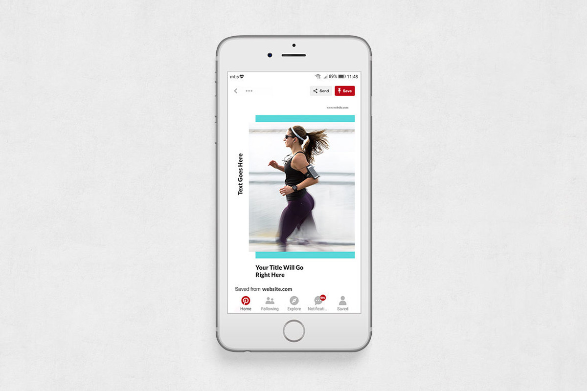 Fitness Pinterest Posts, a Social Media Template by Social Corner Graphics (Photo 6 of 8)