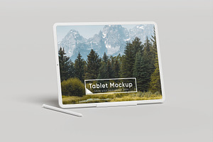 Minimalist Tablet Screen Mockup Psd