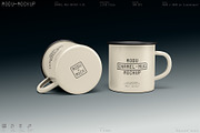 4 Scenes - Enamel Mug Mockup Kit V01, a Merchandise Mockup by Moduclave Studio (Thumbnail 6 of 7)