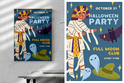 Halloween party poster designs set, a Seasonal Illustration by Good Studio (Thumbnail 4 of 4)