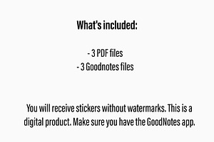 Sunflower Goodnotes Stickers Set