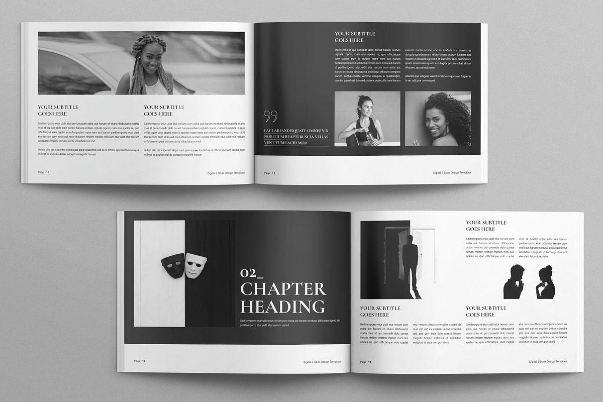 Digital Minimal Ebook Landscape, a Magazine Template by E-Type (Photo 5 of 8)