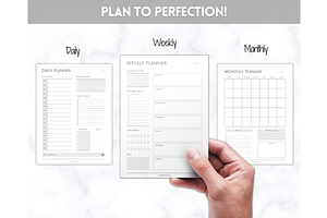 Daily Planner, Weekly, Monthly PACK