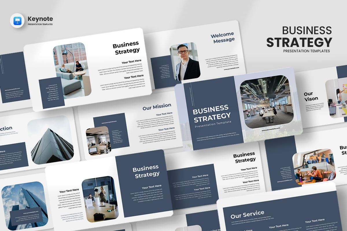 Business Strategy - Keynote Template, a Presentation Template by QR Design Studio (Photo 1 of 3)