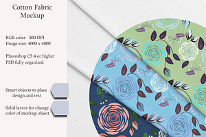 Cotton fabric. PSD object mockup.
