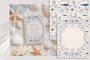 Blue toile Ocean Collection, a Seasonal Illustration by AlenaVlasko stock Market (Thumbnail 3 of 12)