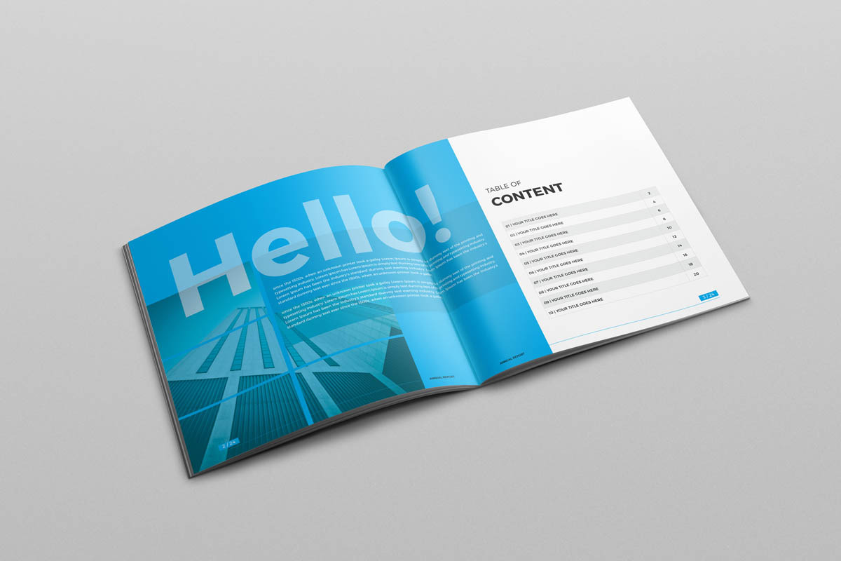 Square Annual Brochure, a Brochure Template by New Lines (Photo 3 of 13)