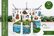 Camping sublimation tumbler wrap, an Object Graphic by AnastasiaWatercolor (Thumbnail 4 of 8)