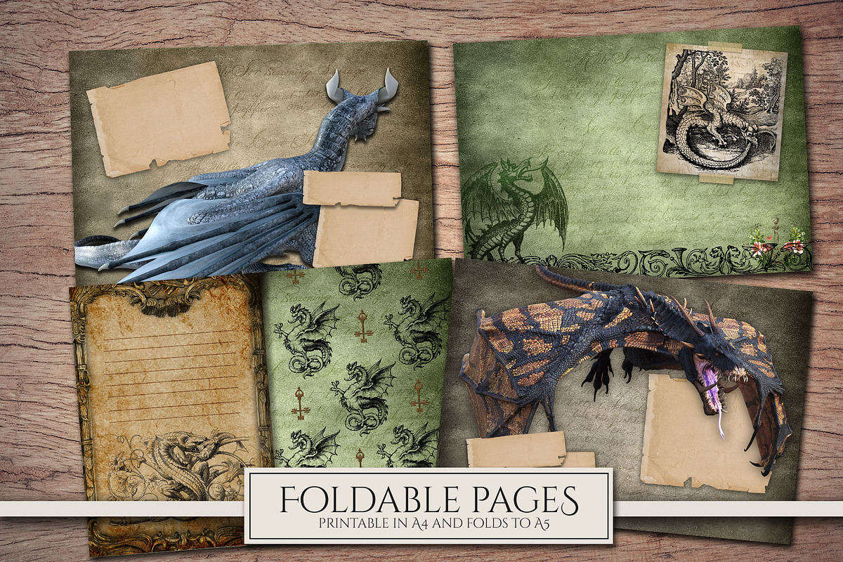Dragon Scrapbooking Kit, an Illustration by Secret Helper (Photo 4 of 7)
