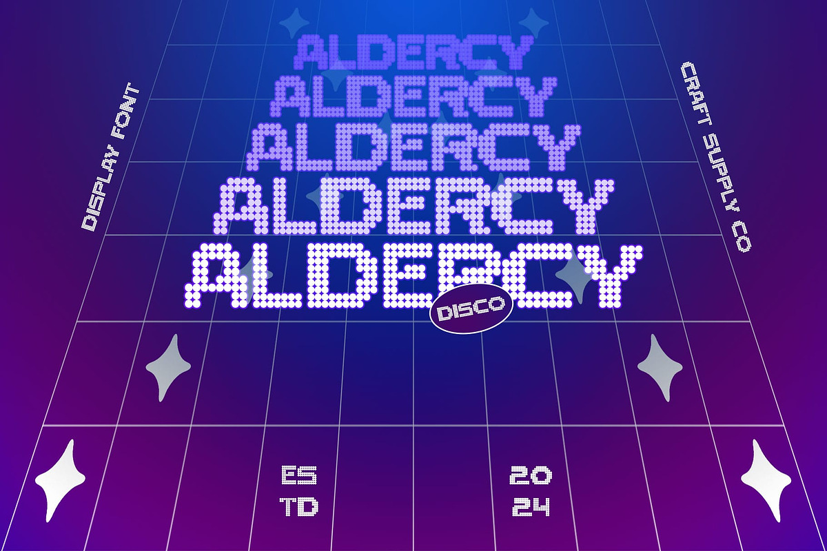 Aldercy Disco, a Sans Serif Font by Craft Supply Co. (Photo 1 of 8)