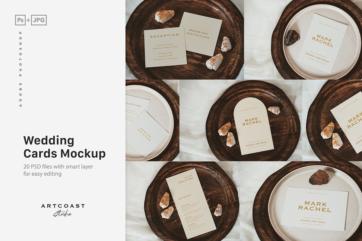 Wedding Blank Cards Mockup, a Presentation Template by Artcoast Studio (Photo 8 of 9)