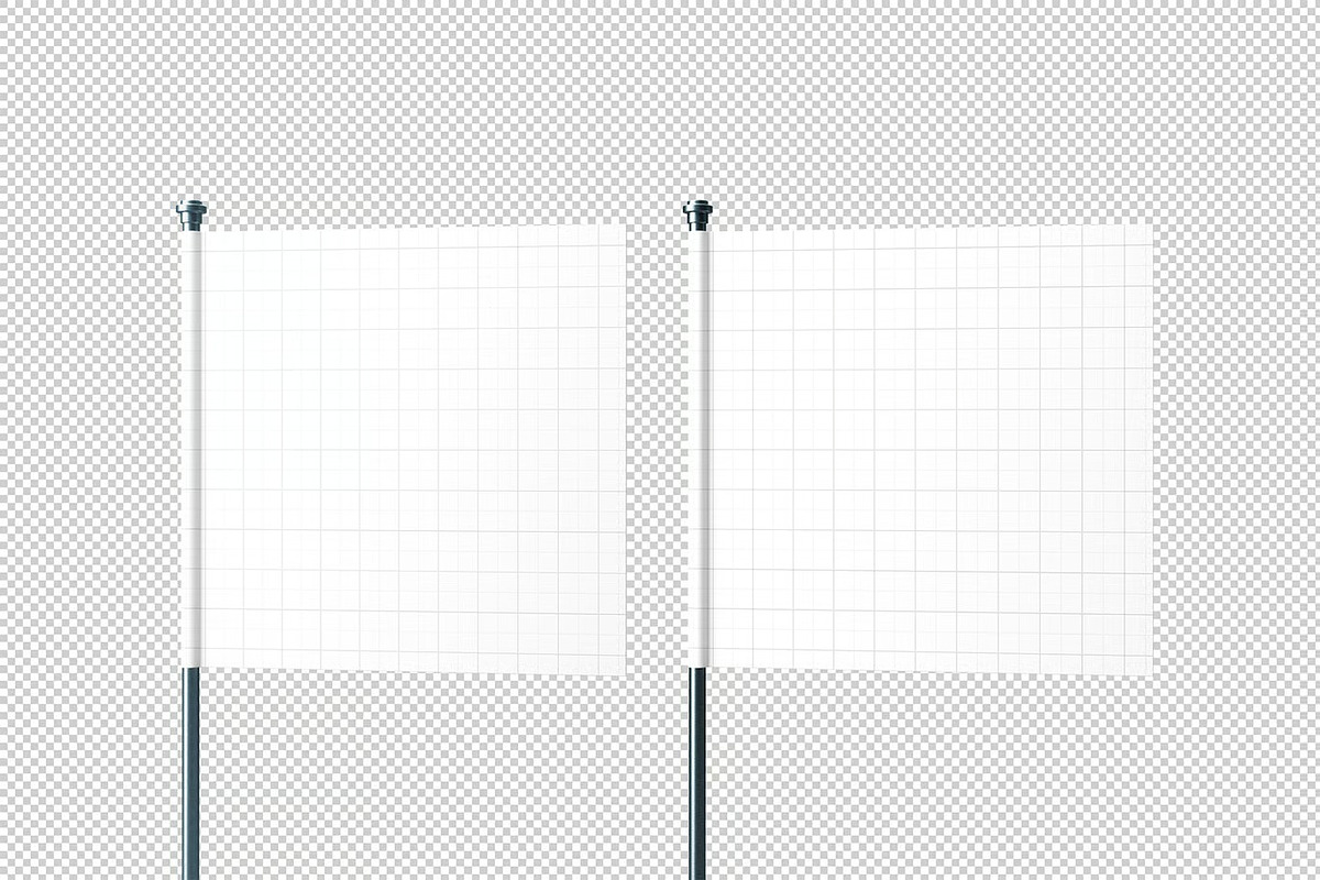Square Flag Mockup, an Advertising Mockup by zpackcreative (Photo 5 of 5)