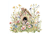Prompt Mouse House Clipart, a Decorative Illustration by Creative design (Thumbnail 4 of 7)