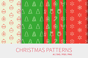 Sale: Christmas seamless patterns, a Pattern Graphic by brandcut (Thumbnail 1 of 5)
