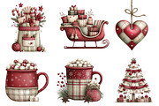 Christmas Plaid Clipart, an Illustration by DreamArtGraphic (Thumbnail 2 of 4)