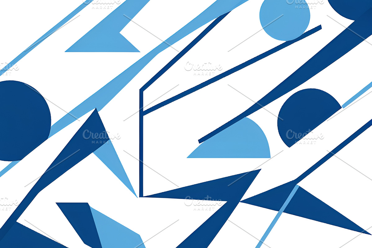4 Blue and white abstract shapes, an Abstract Photo by ComfortQ (Photo 1 of 4)