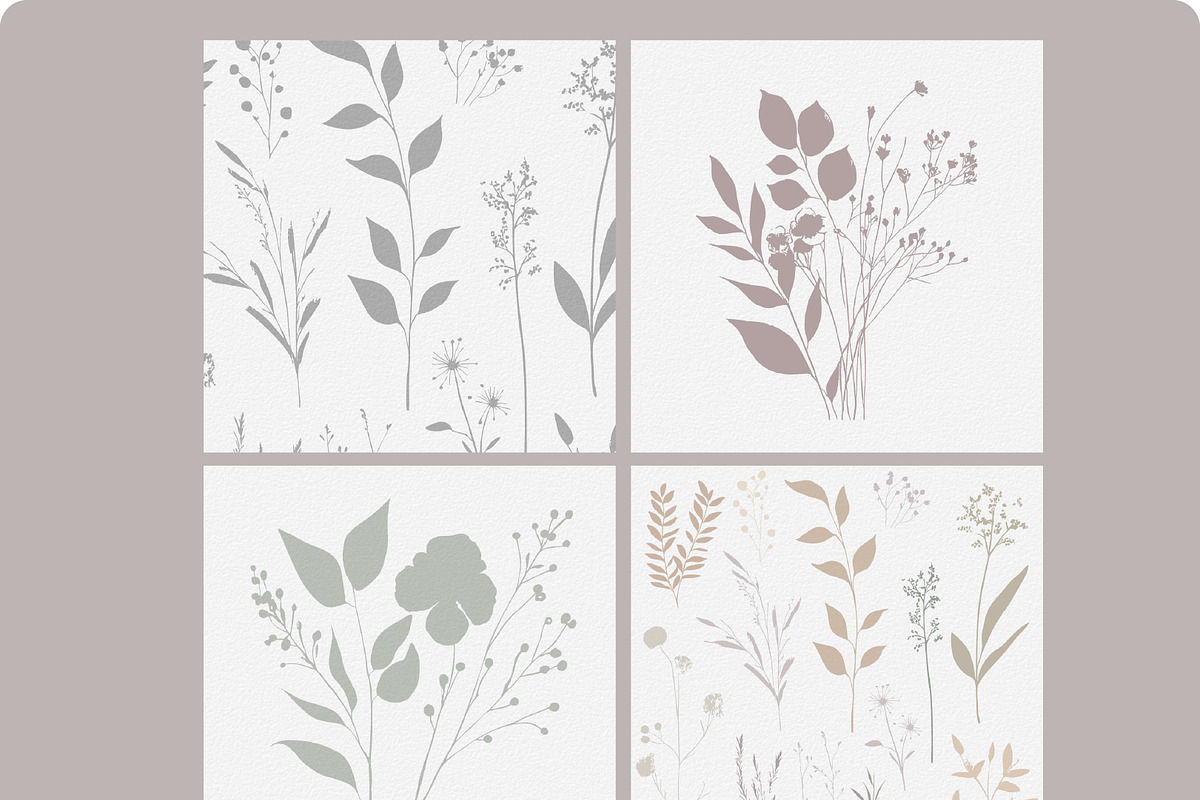Neutral Botanical Backgrounds, a Background Graphic by Anna Sokol (Photo 7 of 10)