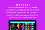 Neon Social Media Banners + Icons, a Social Media Template by SunshineStudioBoutique (Thumbnail 2 of 9)