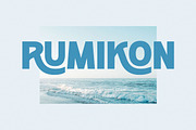 Rumikon - Modern Display Sans Serif, a Sans Serif Font by Typeformers (Thumbnail 1 of 5)