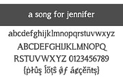 A Song for Jennifer Bold, a Serif Font by Brittney Murphy Design (Thumbnail 2 of 3)