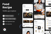 Foody - Food Recipe Mobile App, a Websites & App Template by SLAB! Design (Thumbnail 1 of 4)