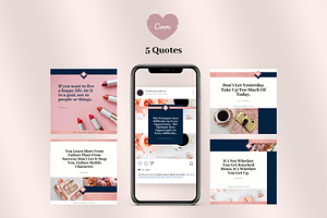 Rose Gold Chic Instagram Template