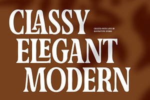 Naserra Modern Serif Font