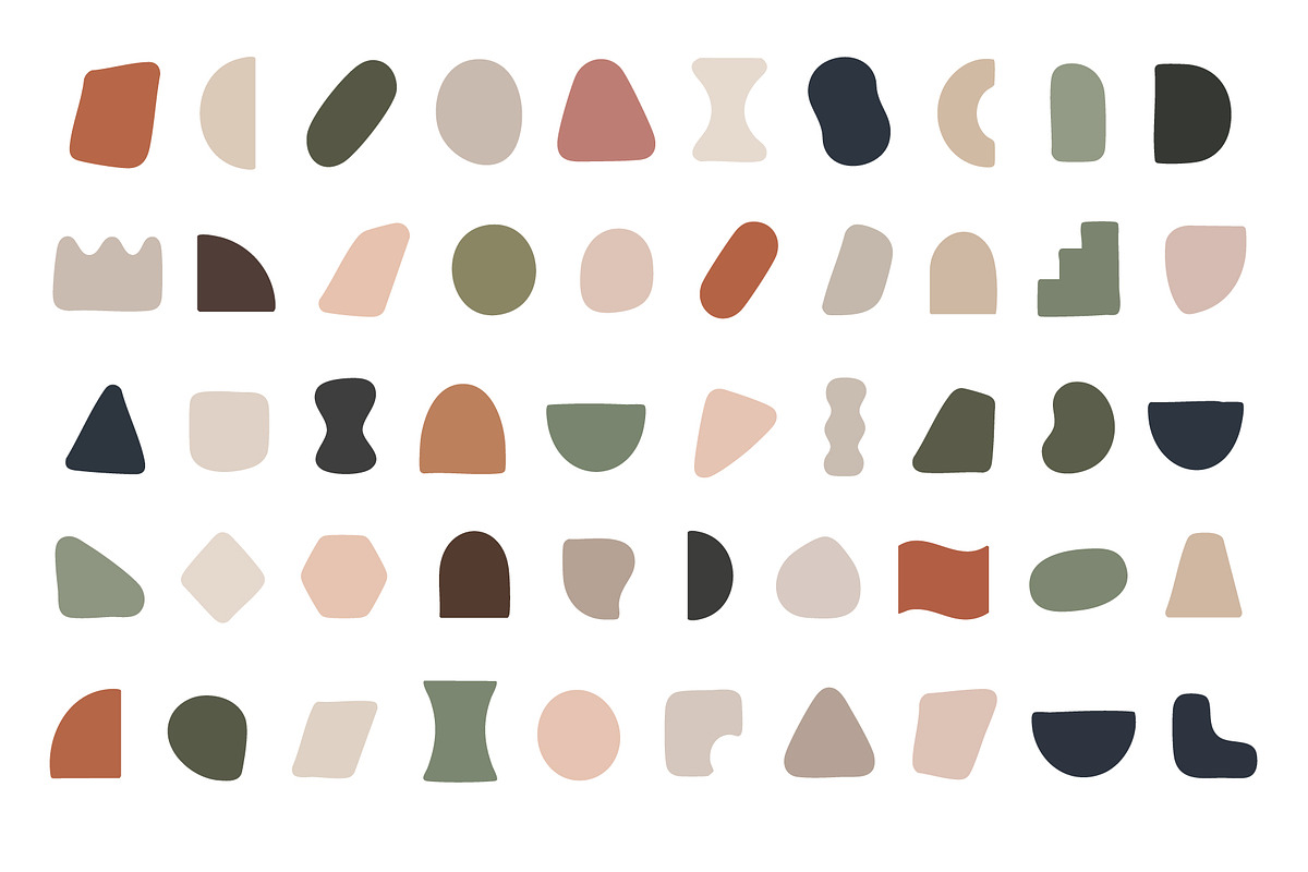50 Modern Minimal Shapes, an Object Graphic by Jiwstudio (Photo 4 of 4)