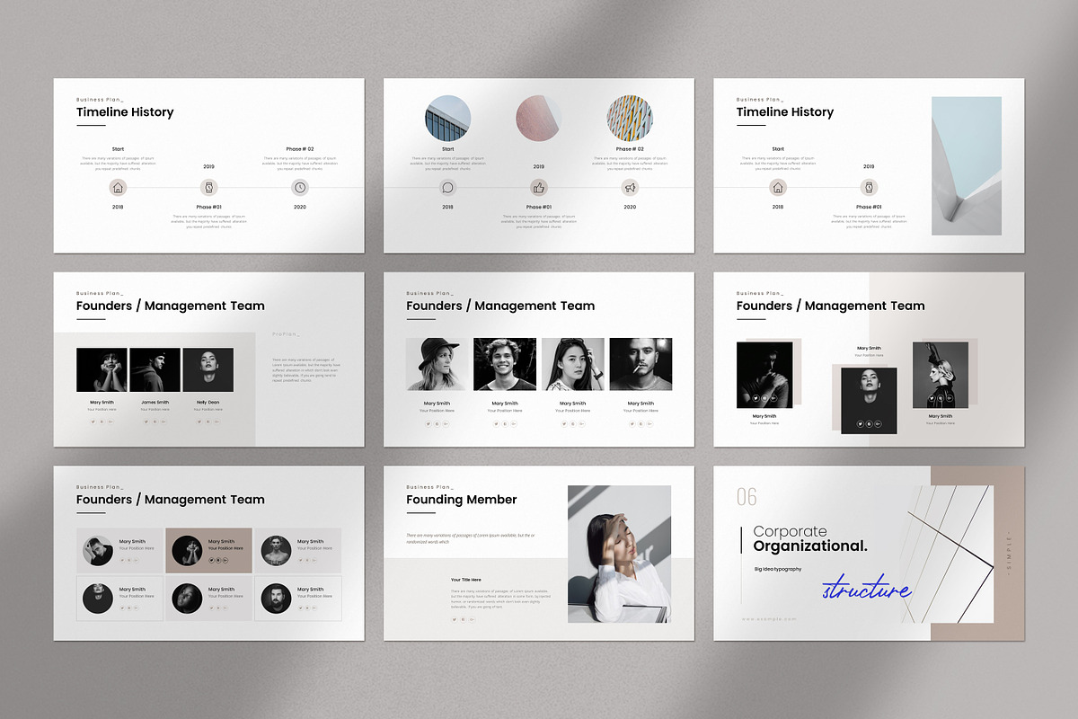 Business Plan PowerPoint Template, a Presentation Template by GoldenPixelStudio (Photo 12 of 27)