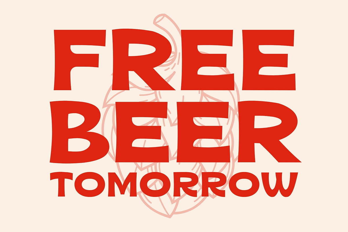 Fattura - Chunky Retro Food Font, a Sans Serif Font by HipFonts (Photo 8 of 15)
