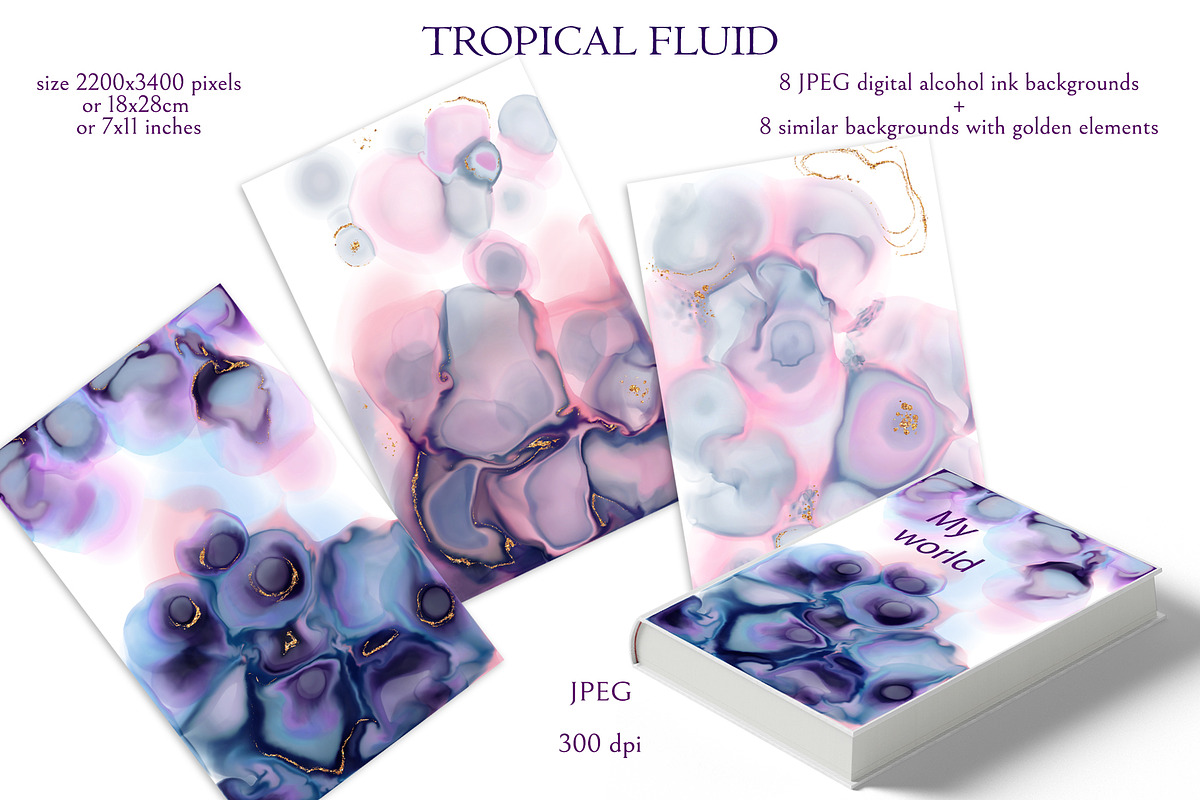 Tropical Fluid, a Texture Graphic by Salted Galaxy (Photo 4 of 12)
