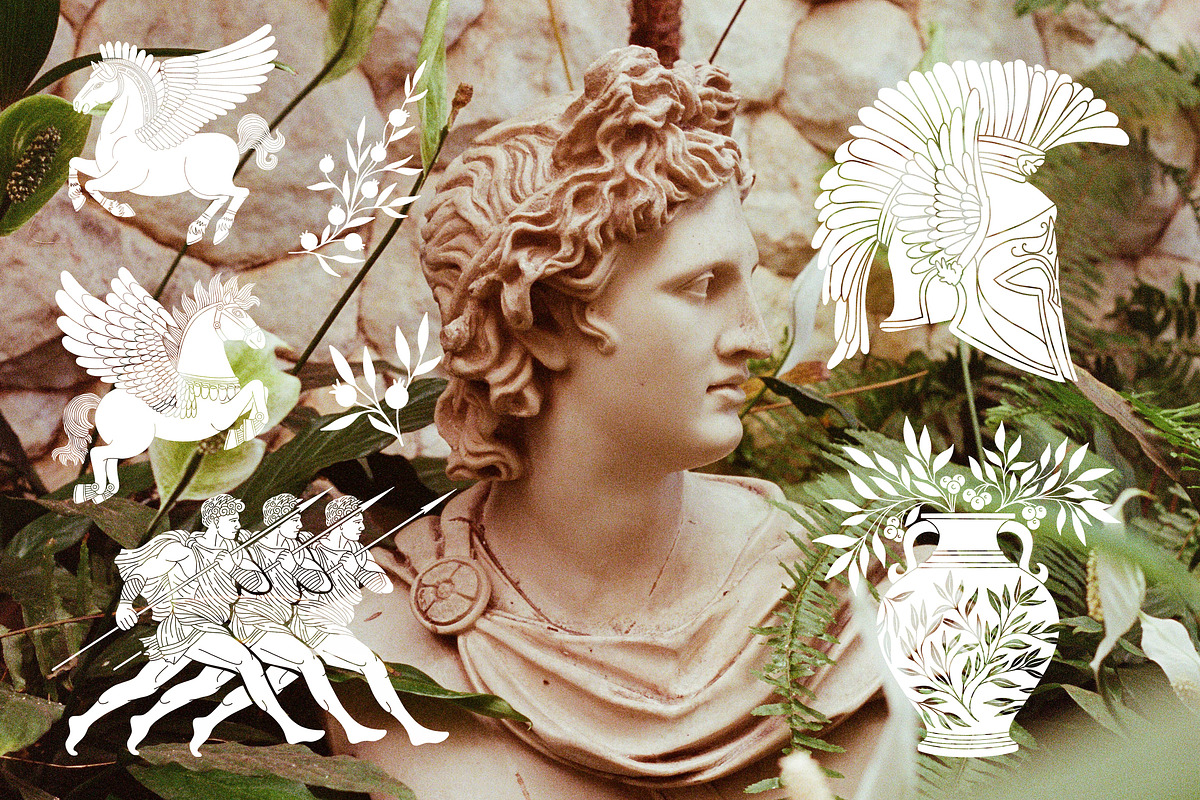 Greek aesthetics, a Decorative Illustration by Chikovnaya (Photo 3 of 9)