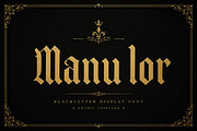 Manulor, a Blackletter Font by Wow Magic (Thumbnail 3 of 5)