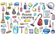 Cleaning Service Doodle Design Kit, an Object Illustration by Artspace (Thumbnail 1 of 3)