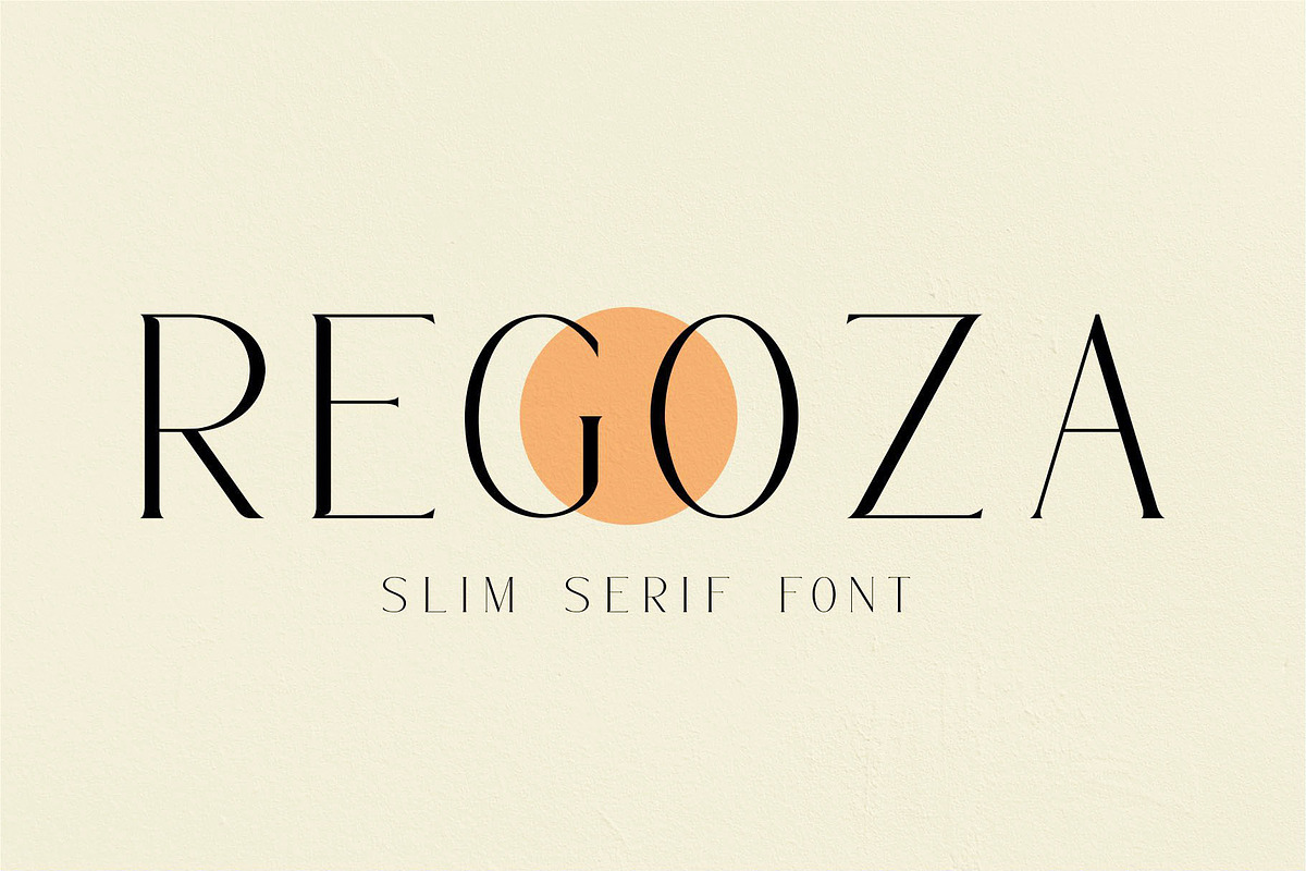 REGOZA//Typeface Slim Serif preview 7