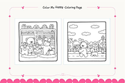 Cozy Love Moments Coloring Pages, an Animal Illustration by Ink Gallery (Thumbnail 3 of 5)