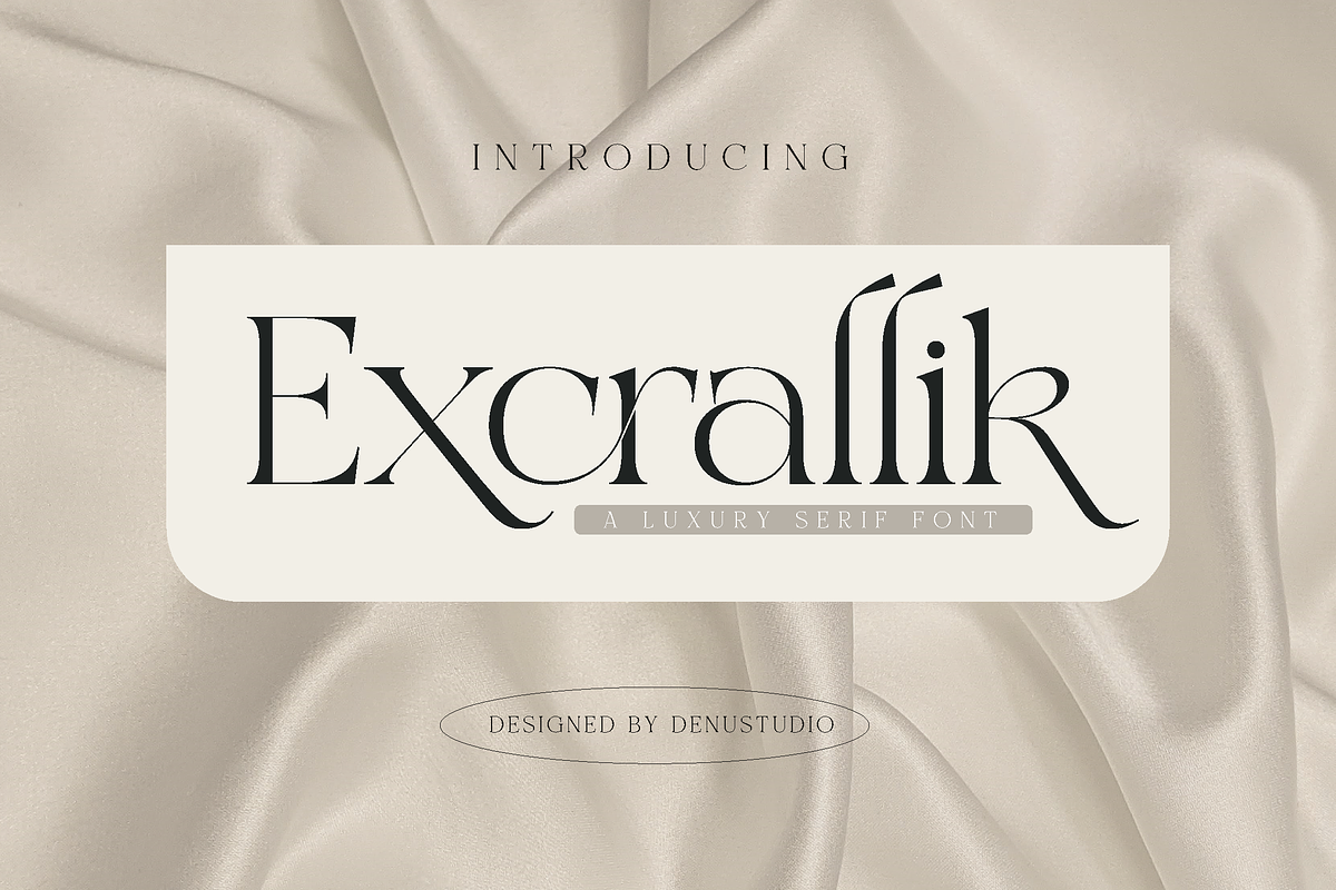 Excrallik Modern Serif, a Serif Font by Denustudios (Photo 1 of 7)