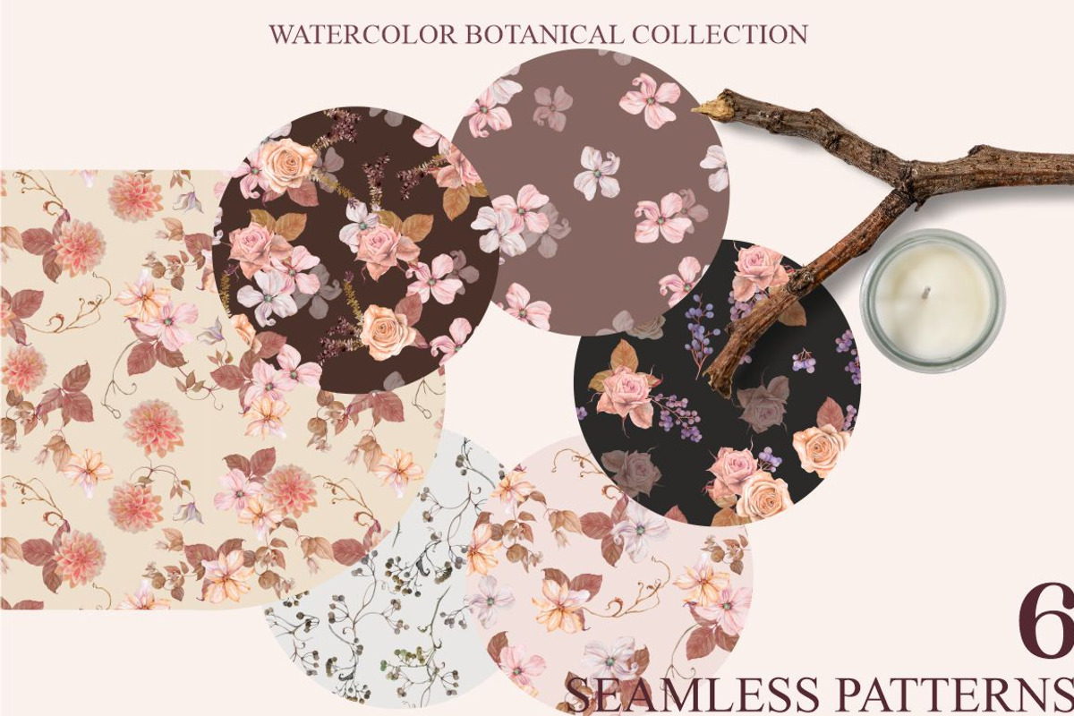 Winter rose-watercolor set, a Decorative Illustration by Collection by VY (Photo 8 of 10)