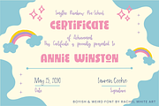 Boyish & Weird, a strange font, a Sans Serif Font by Rachel White Art (Thumbnail 11 of 12)